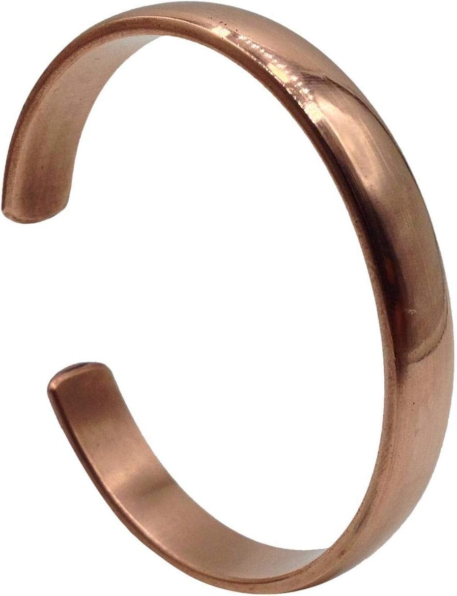 Authentic Hand Forged Copper Bracelet with Adjustable Sizes, Made in Nepal