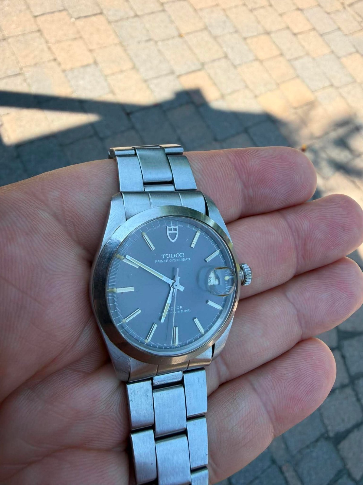 Tudor Prince Oysterdate 34mm Automatic Watch 9050/0 RARE Grey Dial 1969