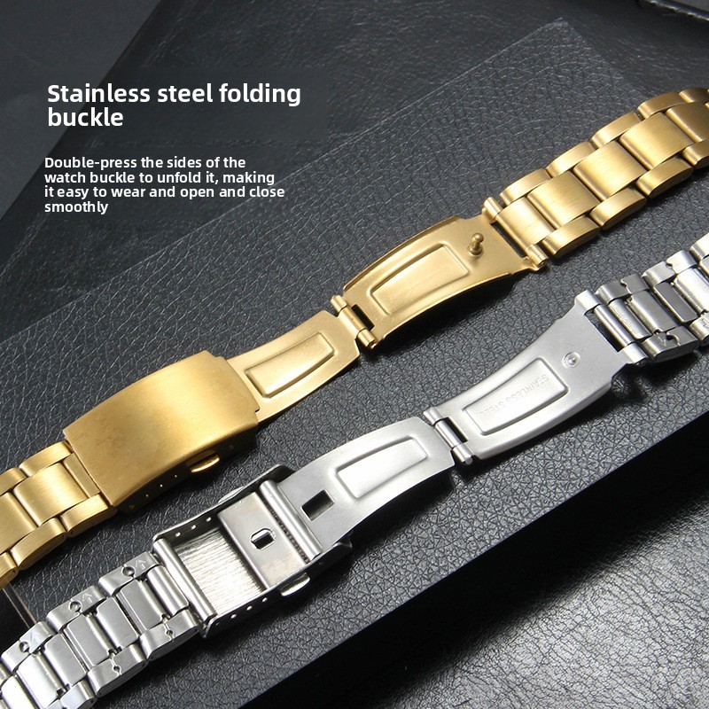 For Casio AE1200 AE1300 A159 A158 F91 Stainless Steel Watch Band Strap with Tool