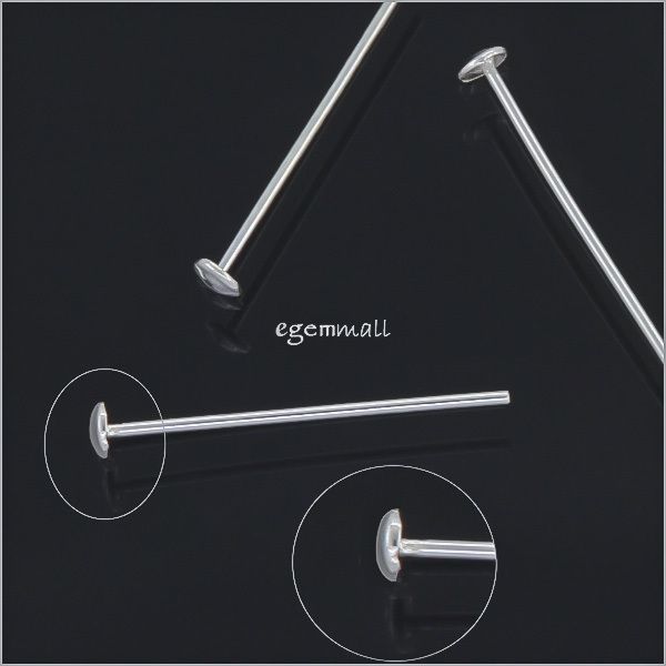 20 Sterling Silver Domed Head T Pin 1″ 24ga 0.5x 25mm #51804