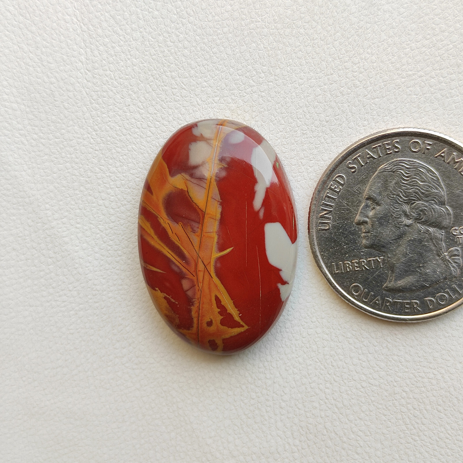 Natural red gray noreena jasper cabochon handmade polished jasper gemstone C5790