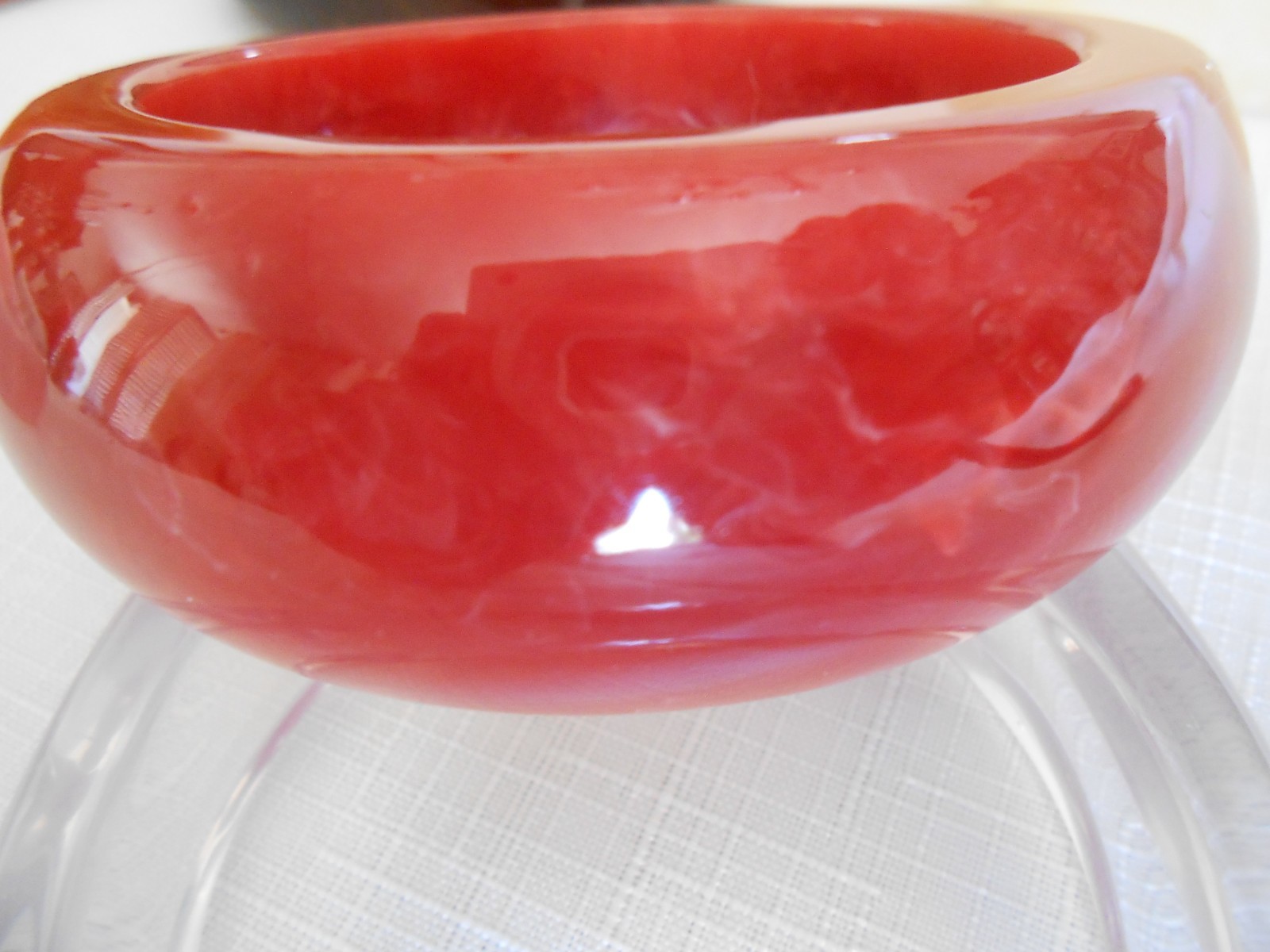 Set of 6 Bangle Bracelets Wide Marbled Acrylic Resin Multiple Colors