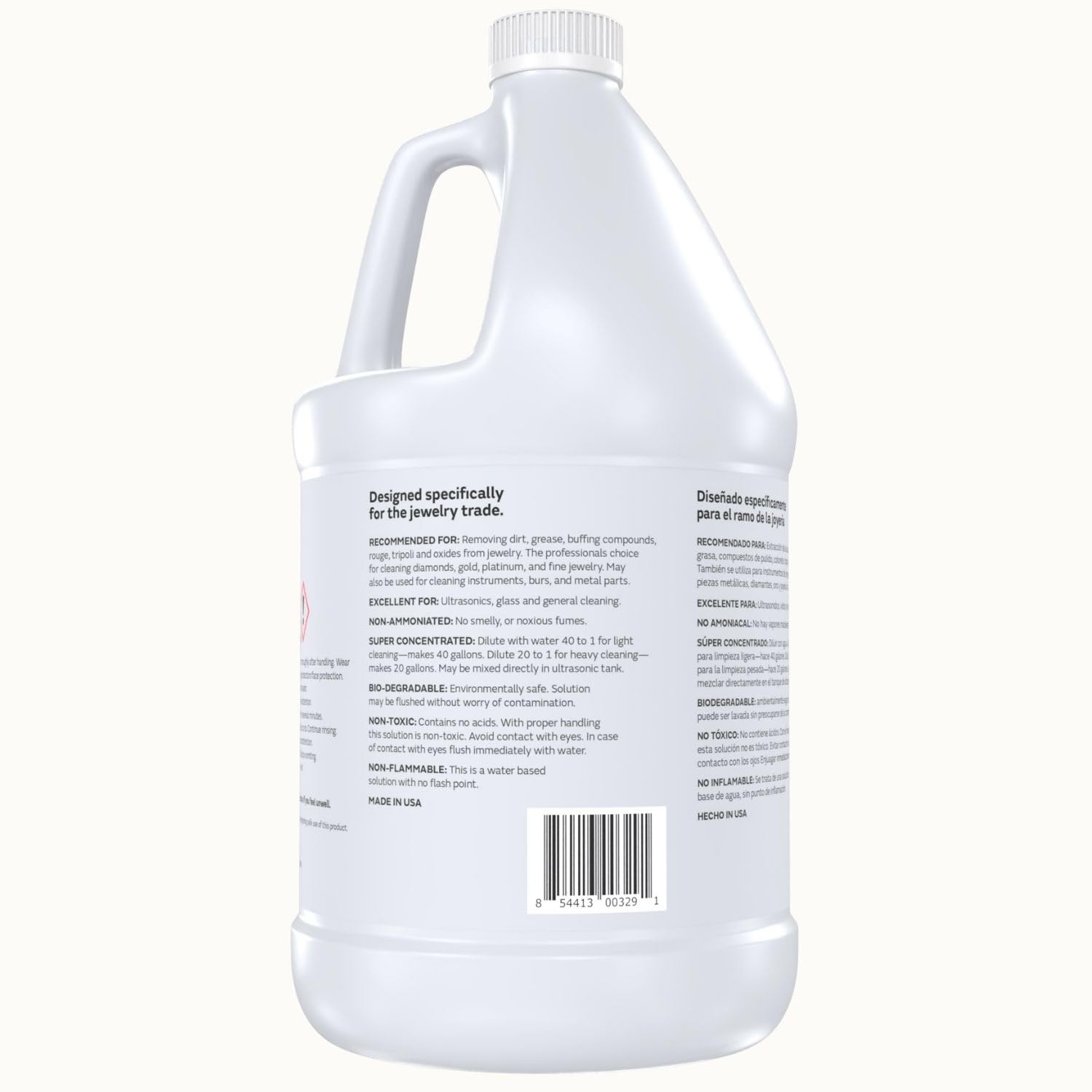 GemOro Jewelry Cleaner Solution Concentrate | For 128 Fl Oz (Pack of 1)