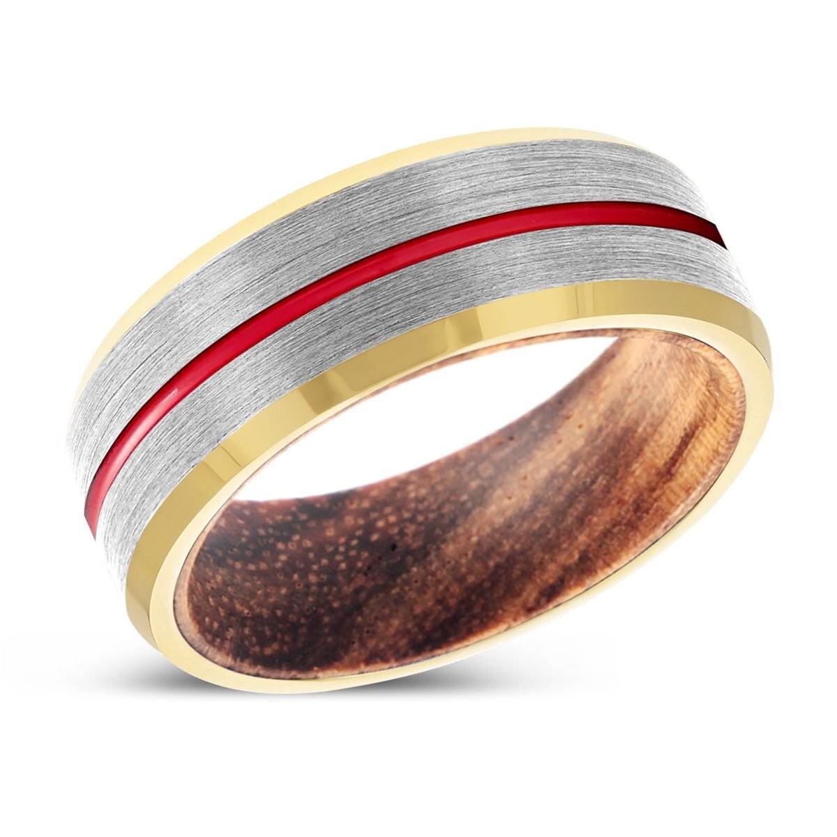 WOLFE | Tungsten Zebrawood Inlay Ring