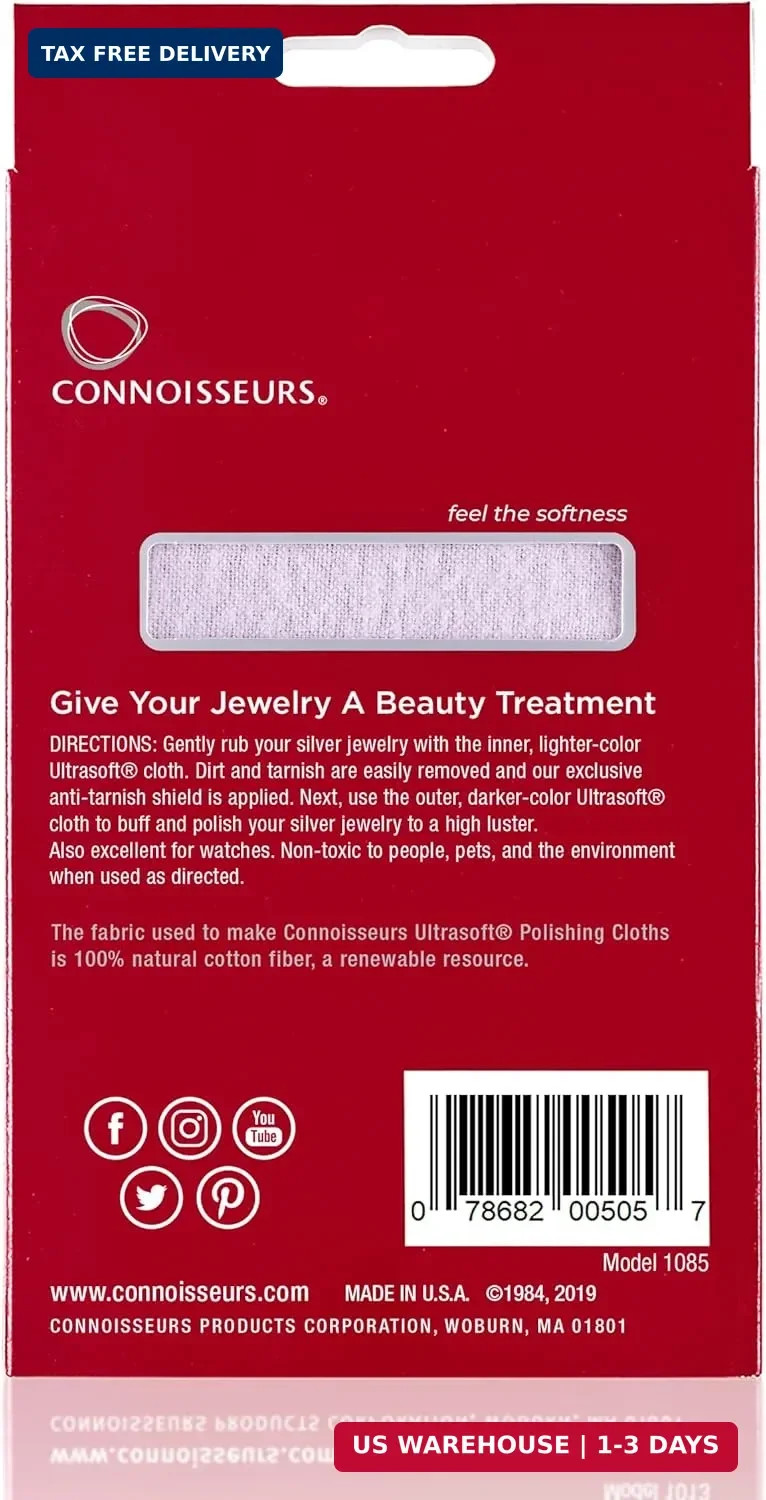 CONNOISSEURS – Extra Large Polishing Cloth – 14×14 Inches | Premium Edition – fo