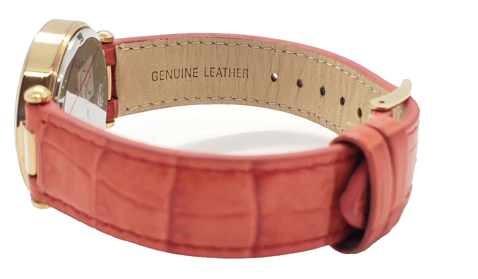 Guess Collection Orange Genuine Leather Band LadyChic 32mm Ladies Watch Y12006L1