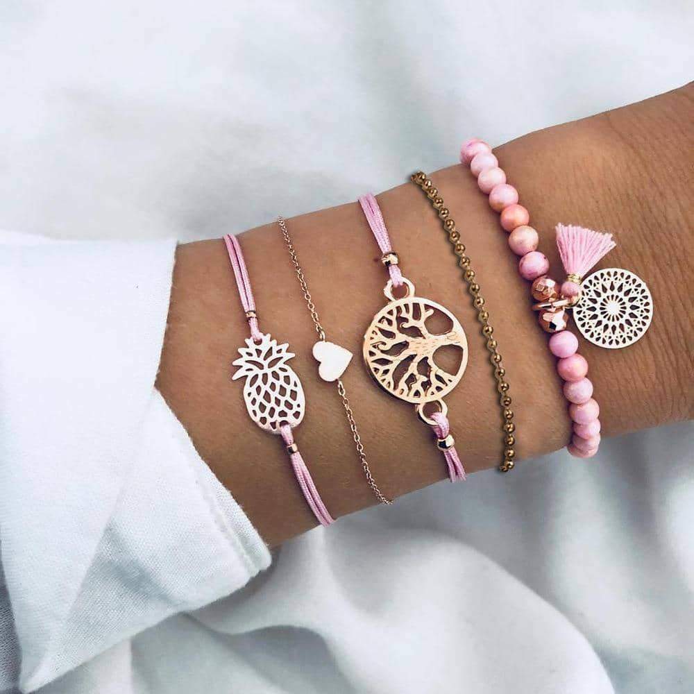 Bohemian Bracelet Sets Multilayer Boho Charm Bracelets 19 Styles