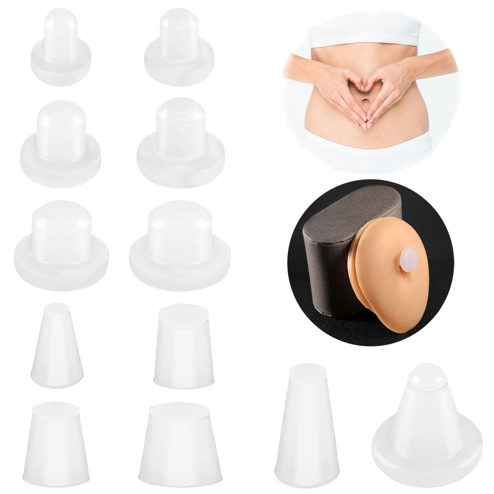 Belly Button Plug Post Tummy Tuck Belly Button Shaper Acrylic for Liposuction