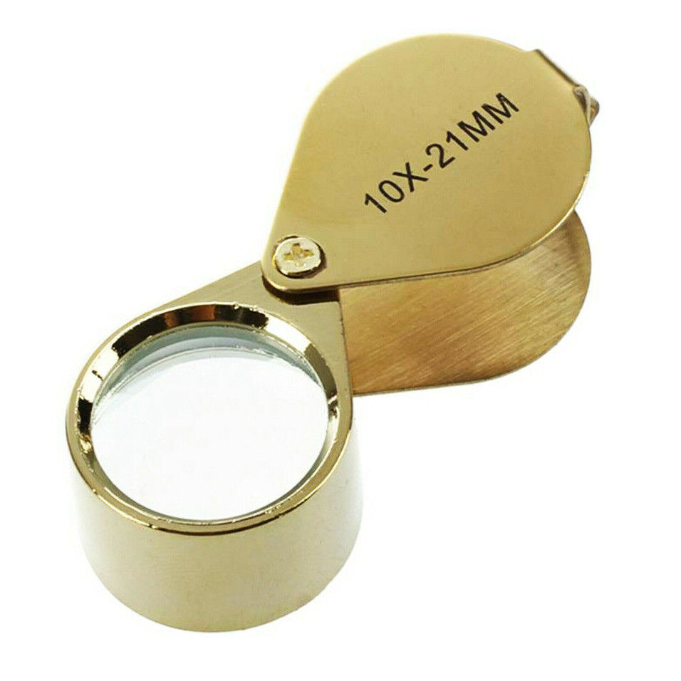 10X Jewelers Loupe Magnifier Jewelry Coin Loop Magnifying Glass Eye Pocket USA