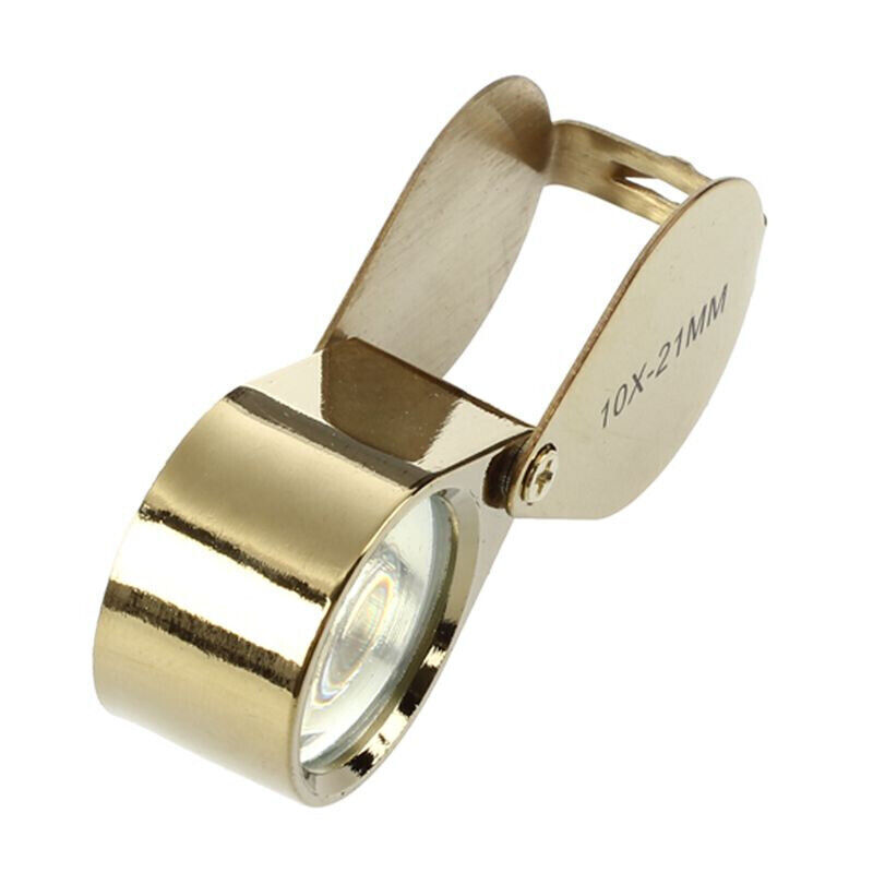 10X Jewelers Loupe Magnifier Jewelry Coin Loop Magnifying Glass Eye Pocket USA