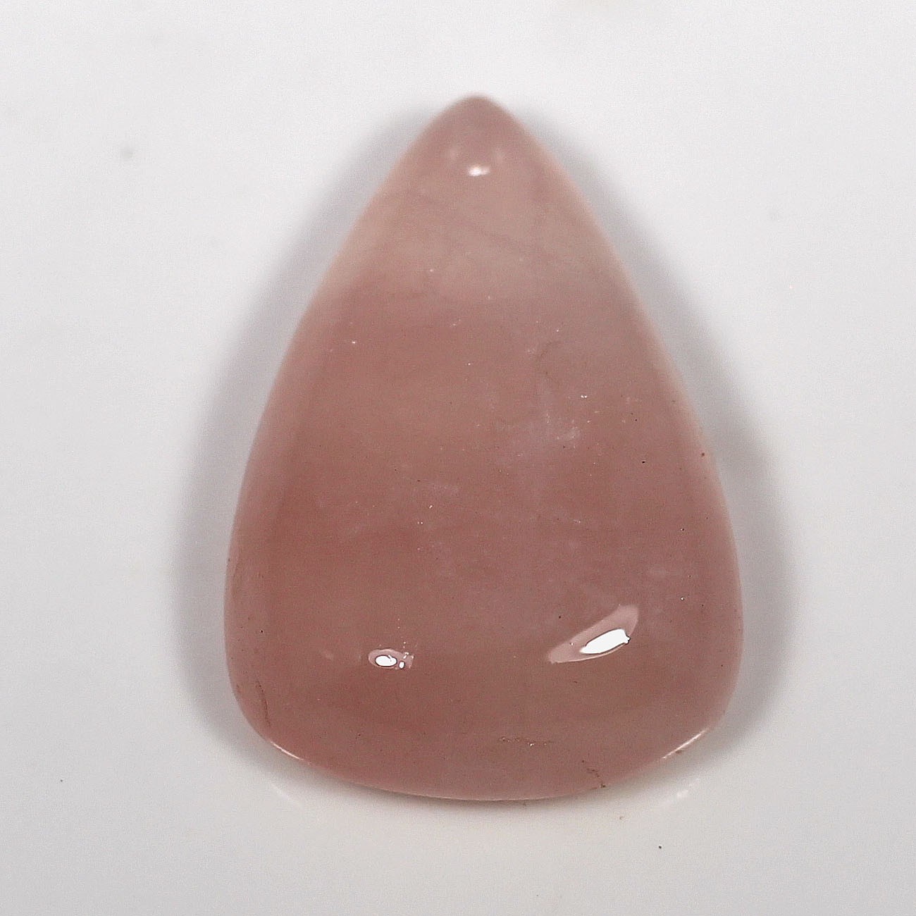 26.75 ct Natural Pink Rose Quartz Teardrop Cabochone Loose Gemstone Stoneartt