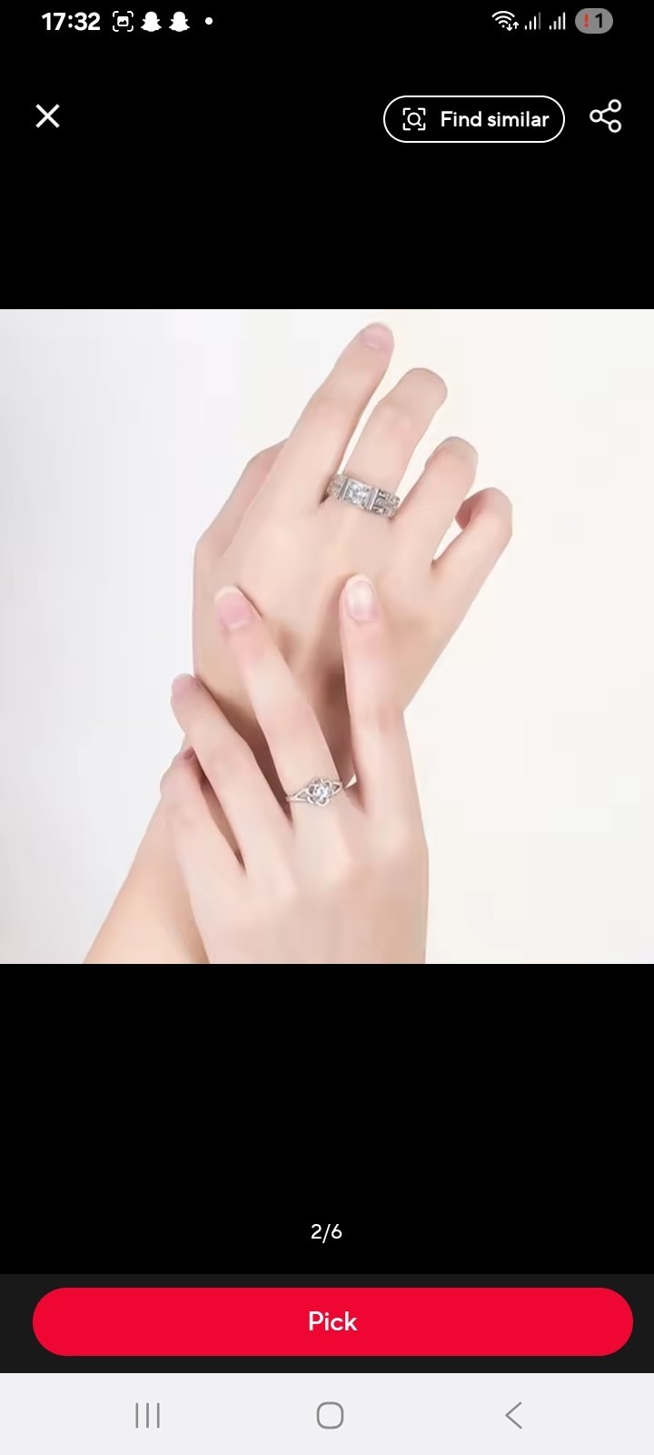 2PCS Couple Ring 925 Sterling Silver AAA Zircon For Women and Men Sweet Wedding