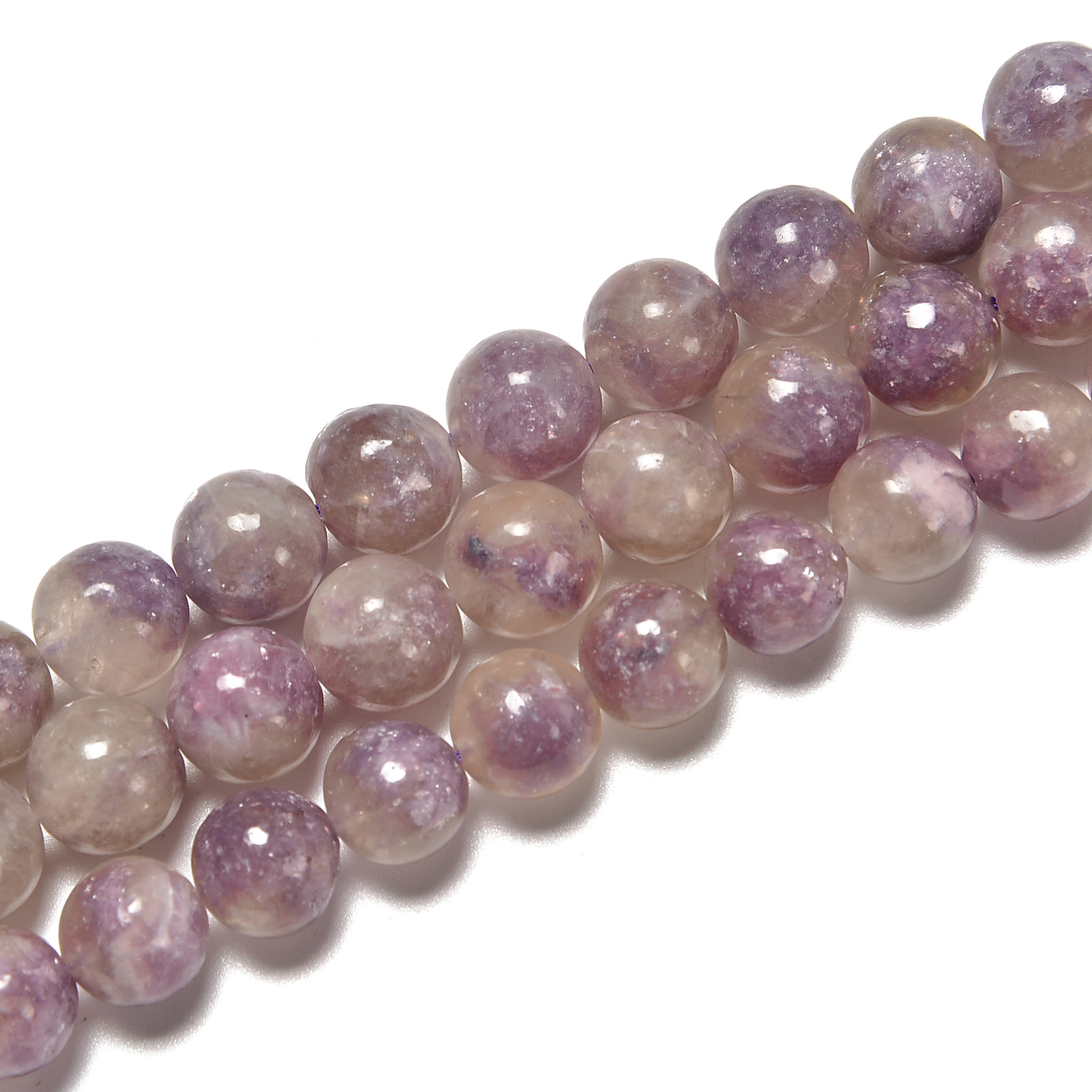 Multi Purple Tourmaline Smooth Round Beads Size 6-6.5mm 8-8.5mm 10mm 15.5” Str