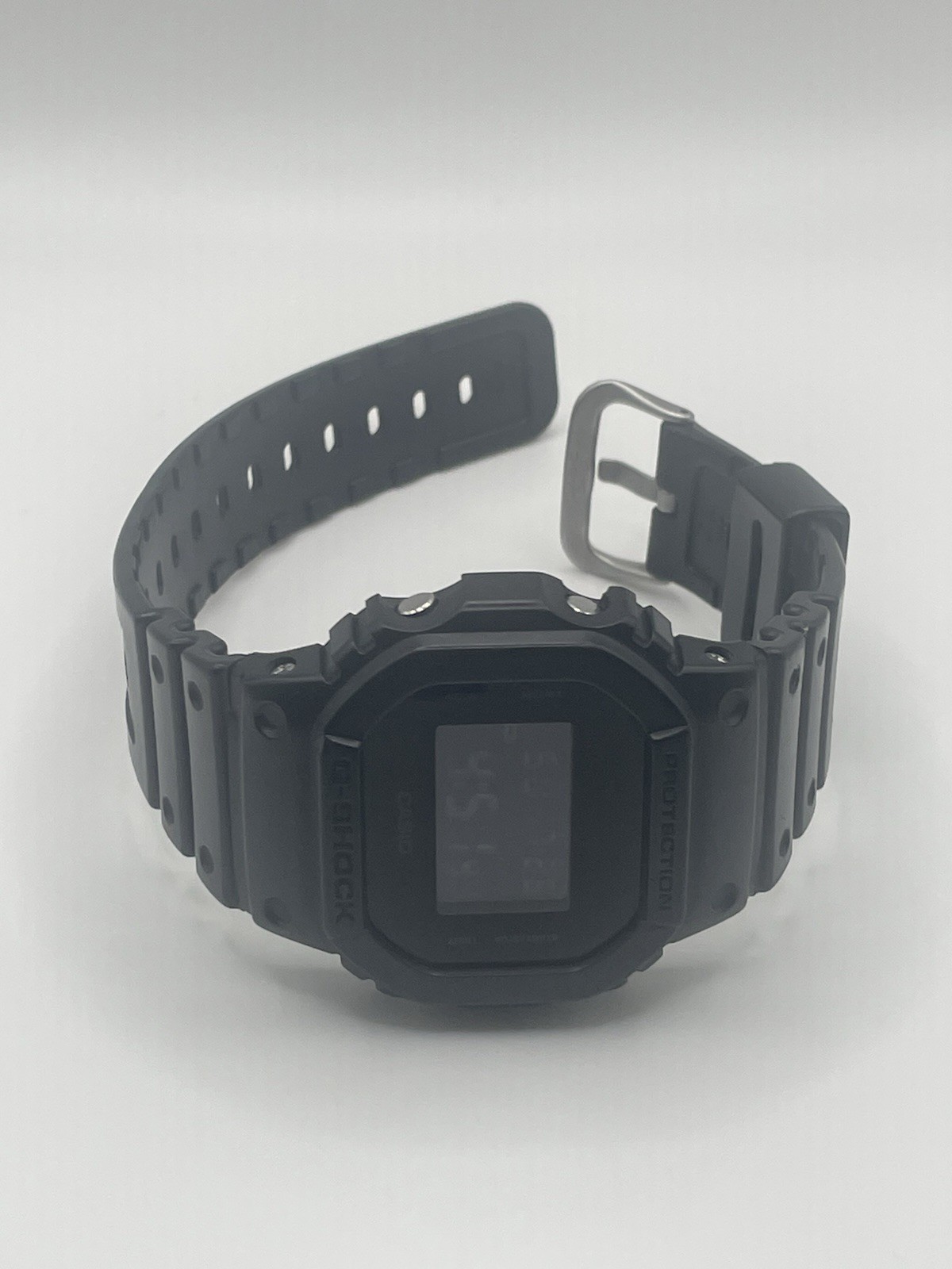 Casio G-SHOCK DW-5600BB All Black Digital Watch Module 3229 Used Face Scratches