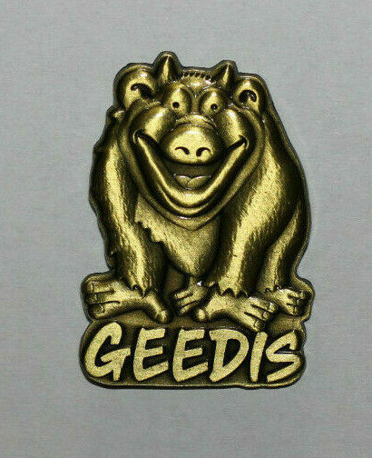 GEEDIS AND THE LAND OF TA 3D Die Struck Pin backpack hat lapel flair collectable