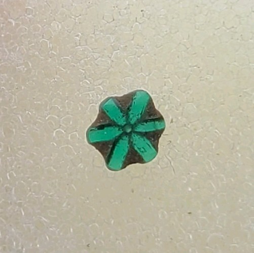 EXTREMELY RARE Tripache Emerald From Colombia 0.10 ct 3.65 x 3.10 x 1.28 mm