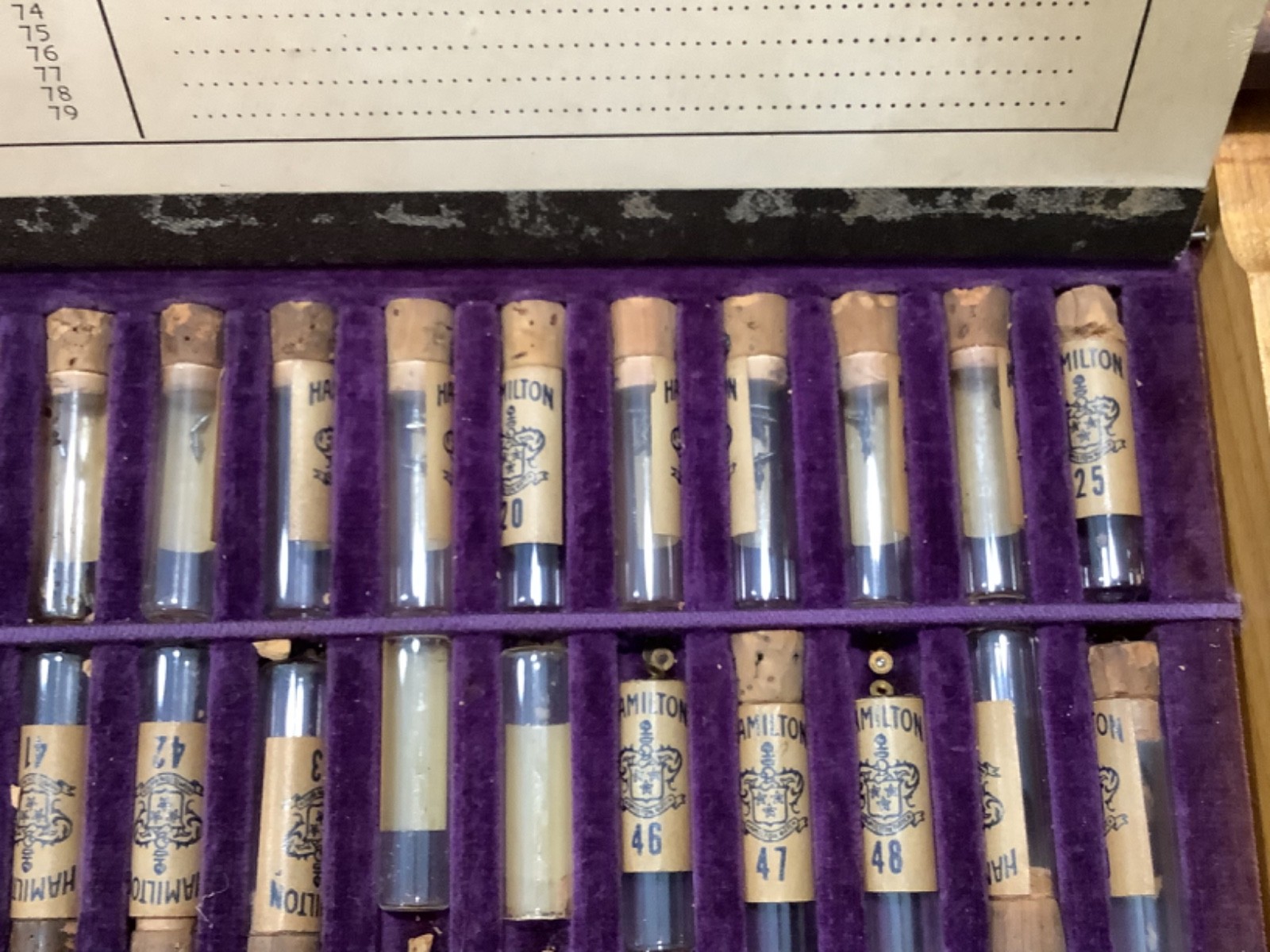 VINTAGE HAMILTON WATCH MATERIAL SYSTEM AND CABINET
