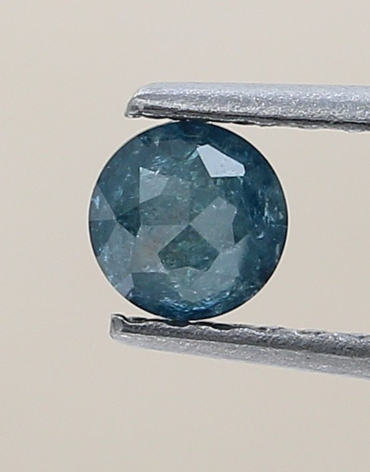 Diamond Natural Fancy Round Shape 0.25carat Blue Color