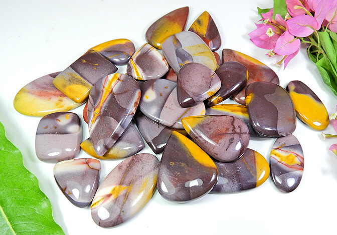 AA++ Natural Purple Mookite Mix Cabochon Loose Gemstone Wholesale Lot 15-35 MM