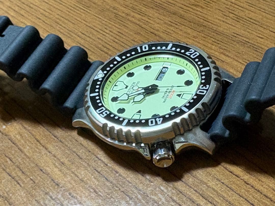 Citizen Promaster Natulite NY0040-09W Men’s Wristwatch Tested Working Japan