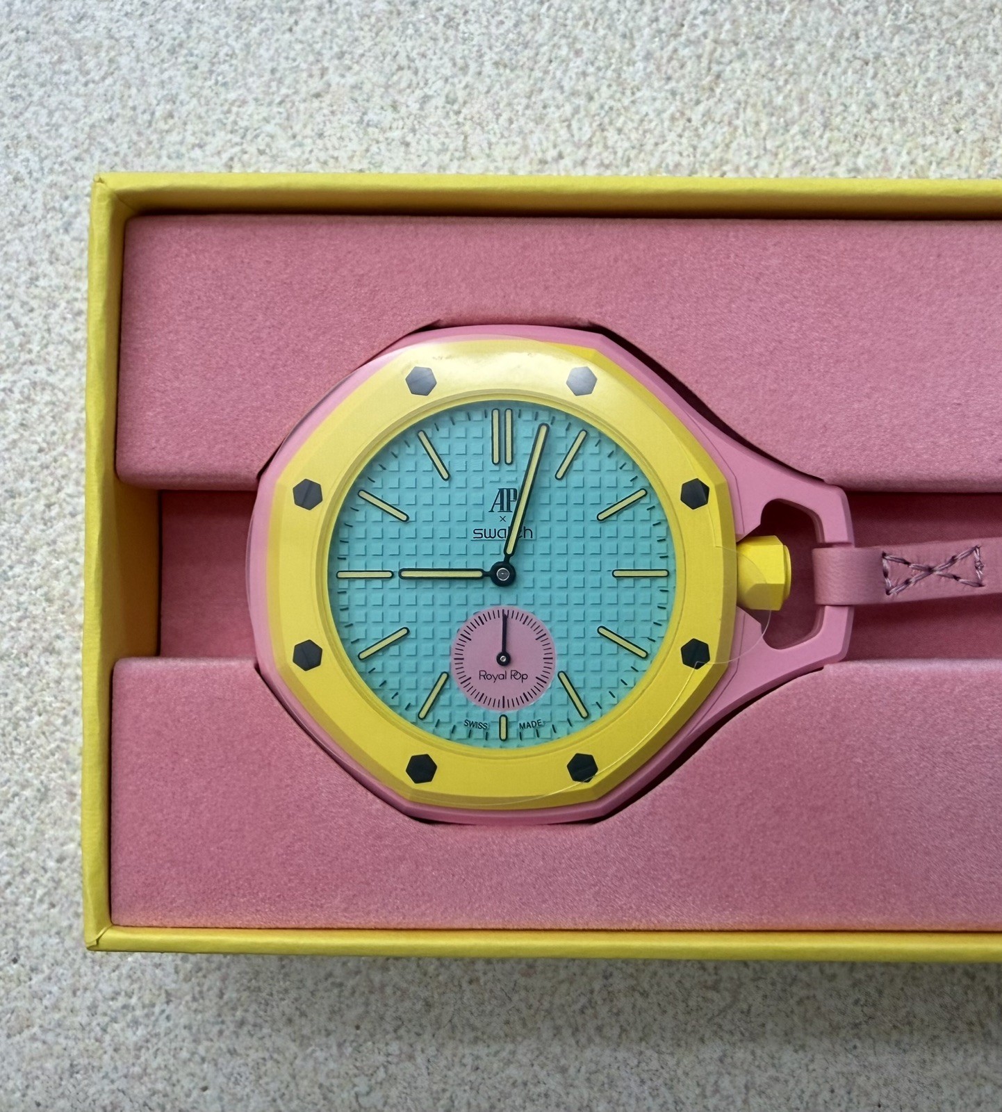 Swatch x Audemars Piguet Royal Pop OTG ROZ Full Kit bag boxes receipts warranty