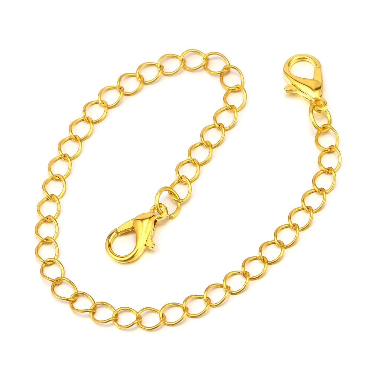 10× Stainless Steel Necklace Bracelet Extender Chain Extenders Silver/Gold 2″-6″