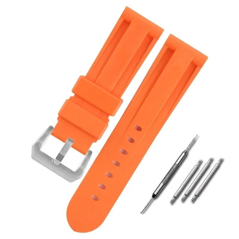 Silicone Rubber Watch Band Sport Replacement Strap 20mm 22mm 24mm 26mm