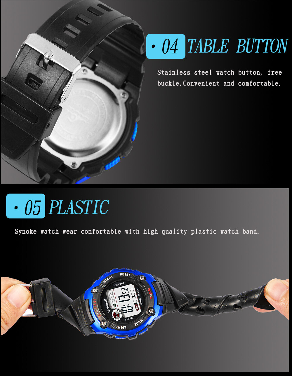 Kids Digital Electronic Watch Waterproof Children Boys Girls Sports LED Watches