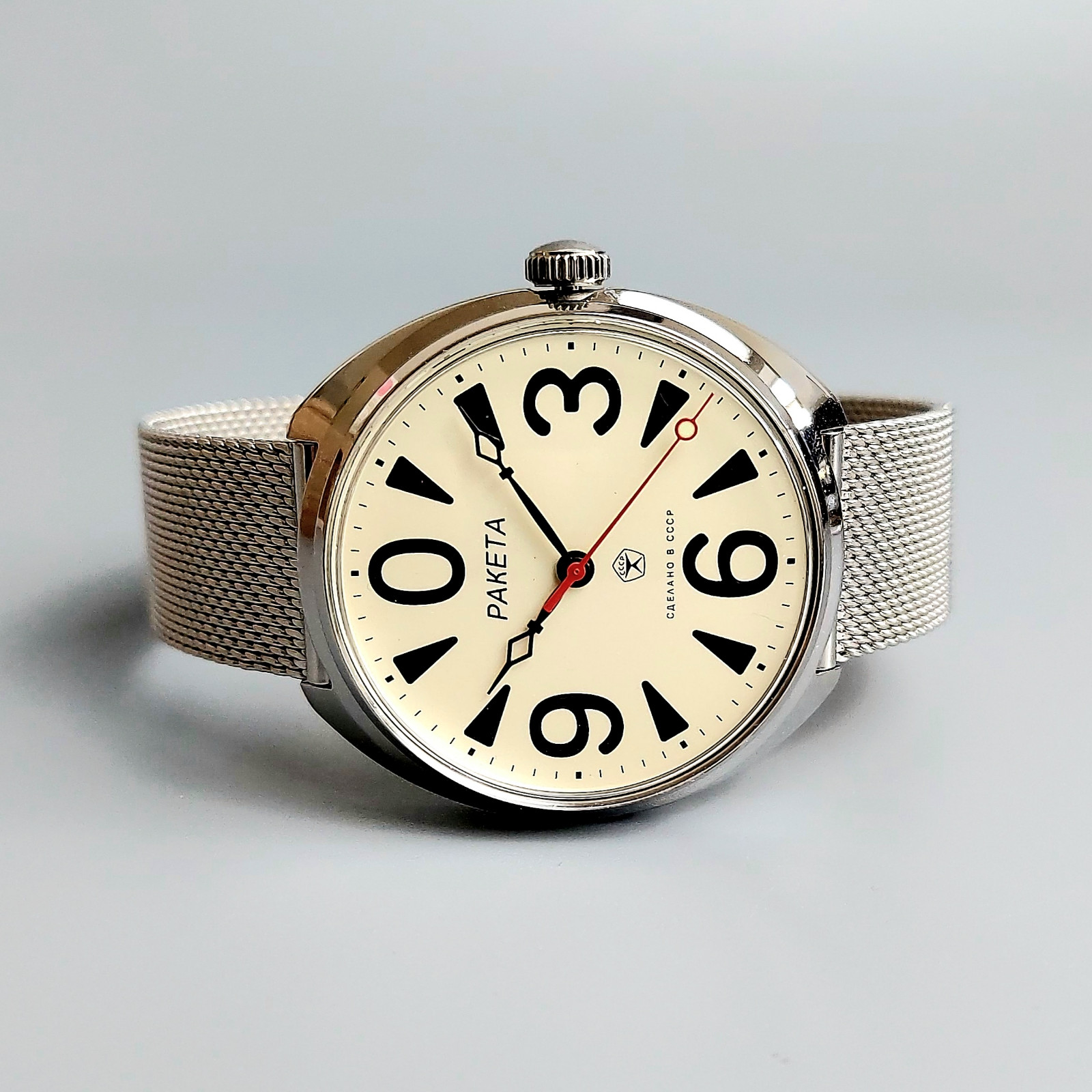 Soviet Vintage Wristwatch RAKETA BIG ZERO Mechanical Men’s Watch Serviced