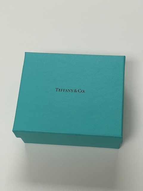 Tiffany & Co Blue Empty Square Gift Box and Pouch Approximately 5″ X 4” X 2”
