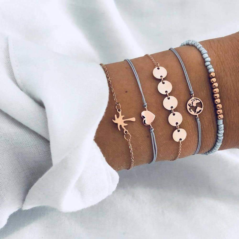Bohemian Bracelet Sets Multilayer Boho Charm Bracelets 19 Styles