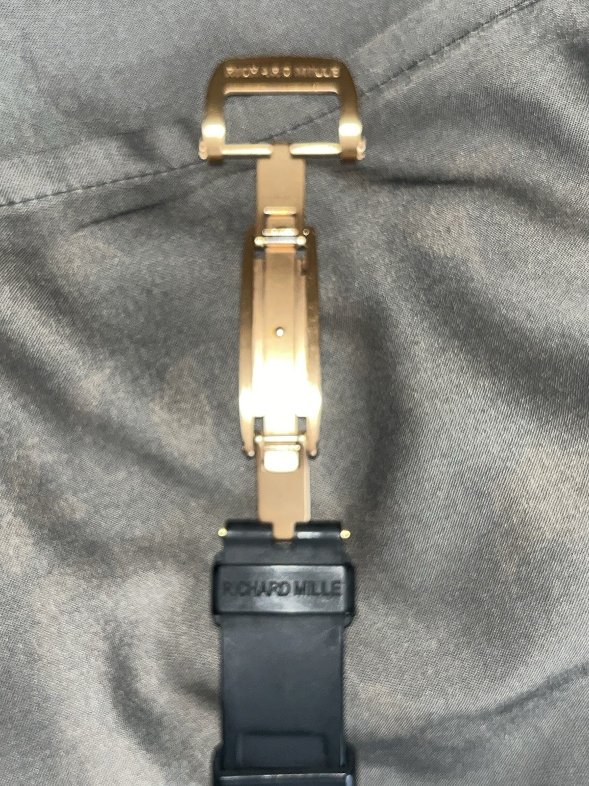 Richard Mille RM 052 Skull Skeleton Manual Mechanical Rose Gold 50m Black Strap