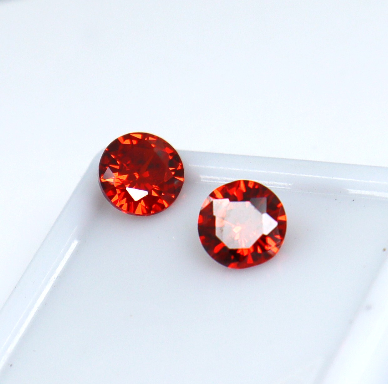2.80 Ct Certified AAA+ Quality Natural Orange Sapphire Loose Gemstone Round Cut