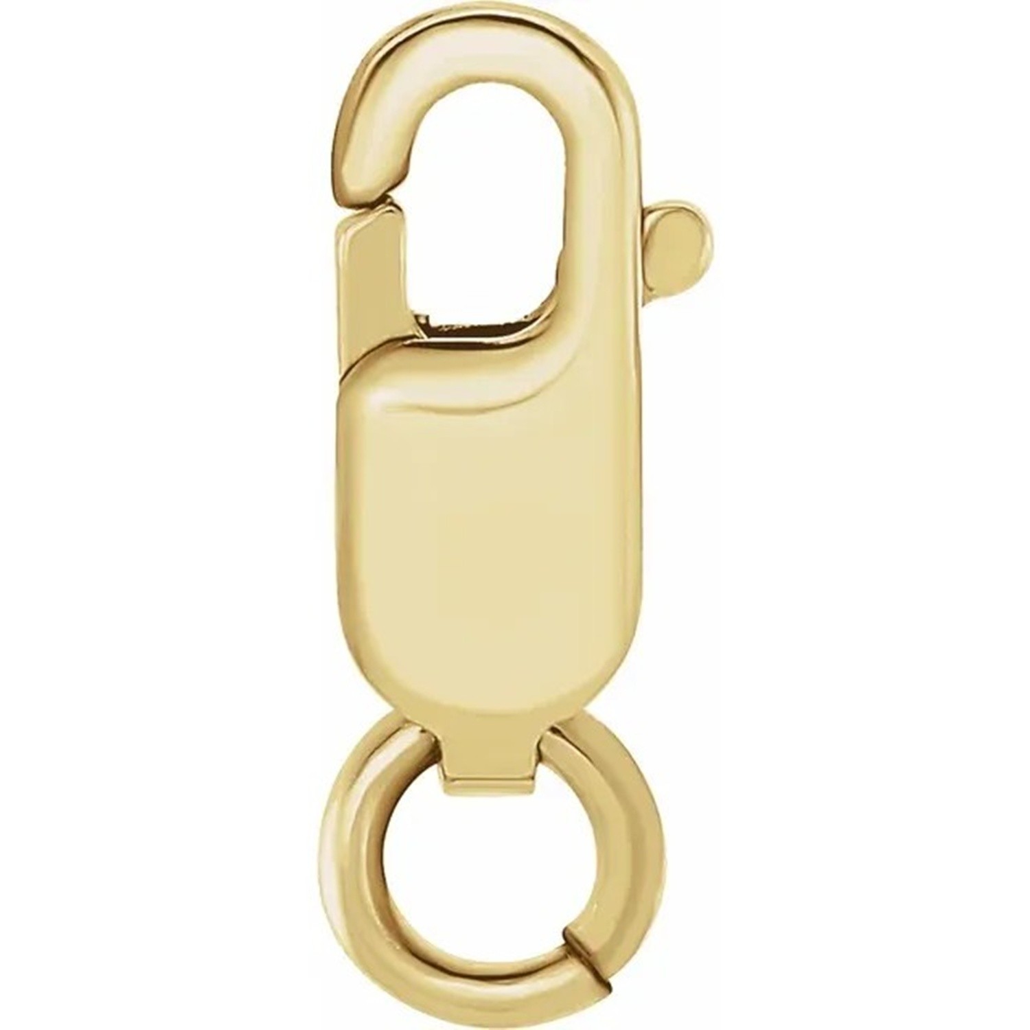 Solid 10K Gold Lobster Clasp with Jump Ring. High Quality in 3 Different Sizes