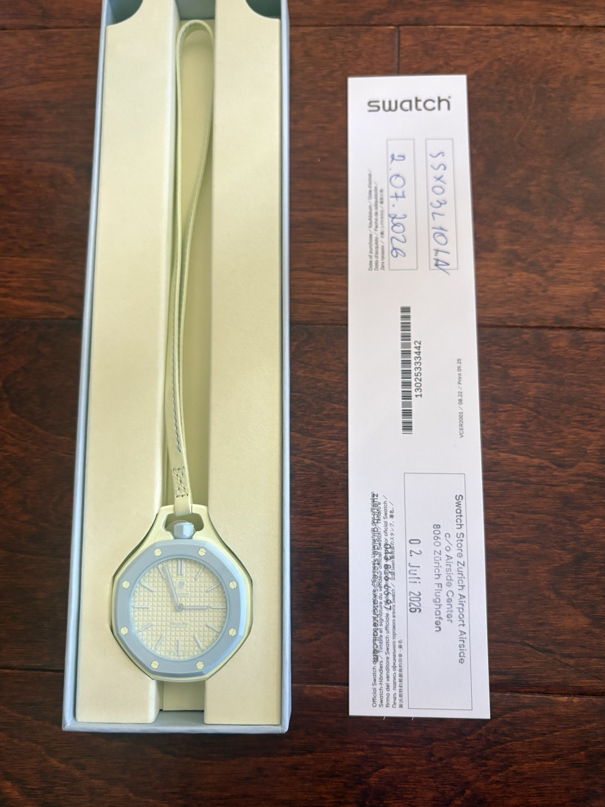 Audemars Piguet x Swatch Royal Pop Blaue Acht Quartz/Authentic-New