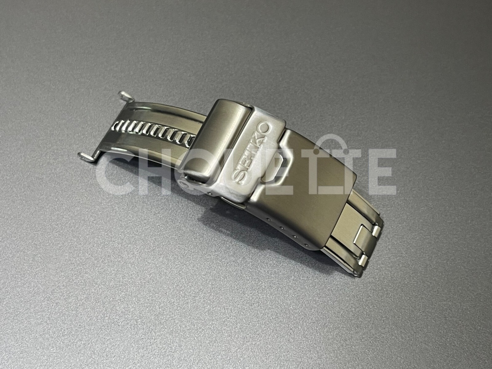 OEM Seiko 18mm MM300 Marine Master STAINLESS STEEL Clasp with DiaShield Coating