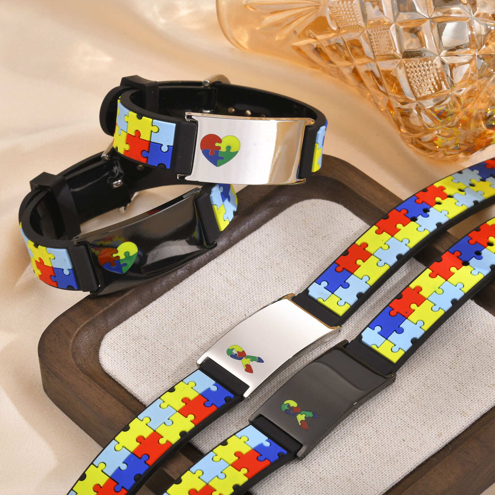 Personalized Medical ID Bracelet Silicone Autism Seizure Men Women Kid Wristband