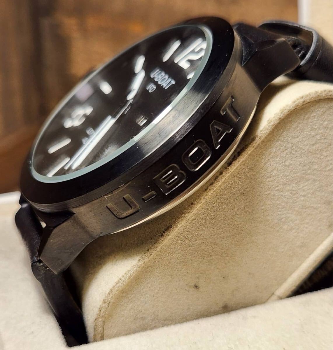 [B1Y] U BOAT IFO LEFT HOOK AUTO Left Hook Automatic Watch Damascus [z9s]