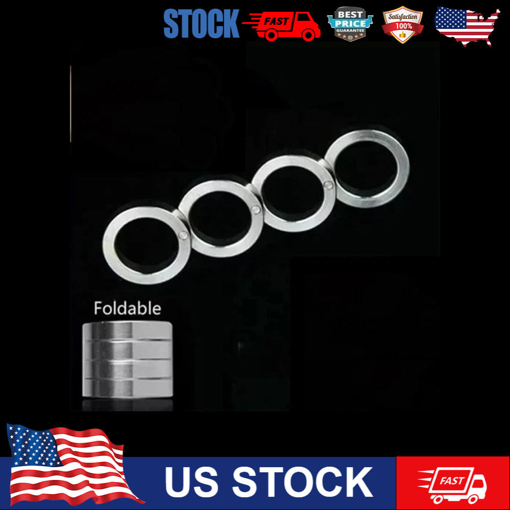 Ring Self Protect Finger Ring Portable Folding Clasp Ring Stainless Steel