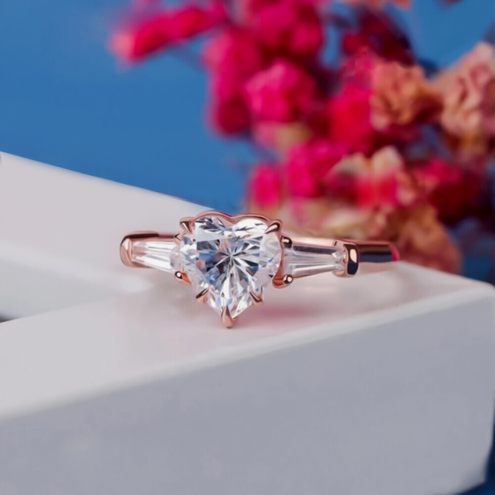 2.00 Ct Certified White Diamond Ring 925 Silver New Year Ring for Women