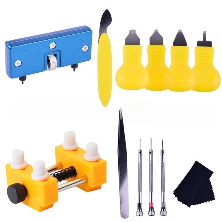 Two Jaw Watch Case Opener Fixed Holder Case Pry Watch Repair Tool Kit