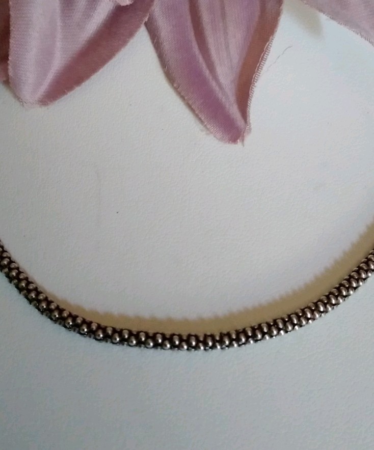 925 Sterling Silver Popcorn Textured 22.5″ Chain Necklace