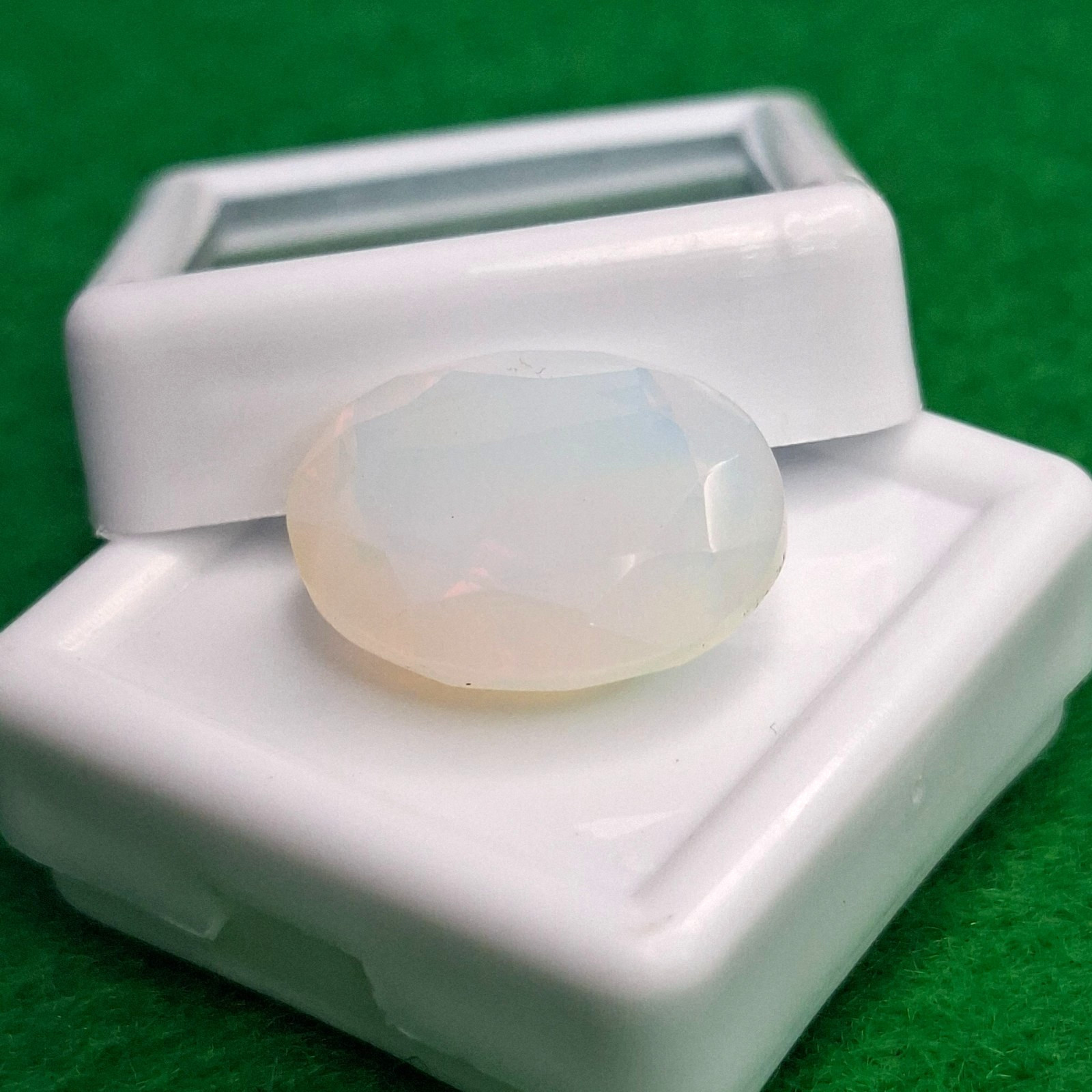 Natural AAA Welo White Opal Oval Cut 10-12 Ct Loose Certified Gemstone GB085