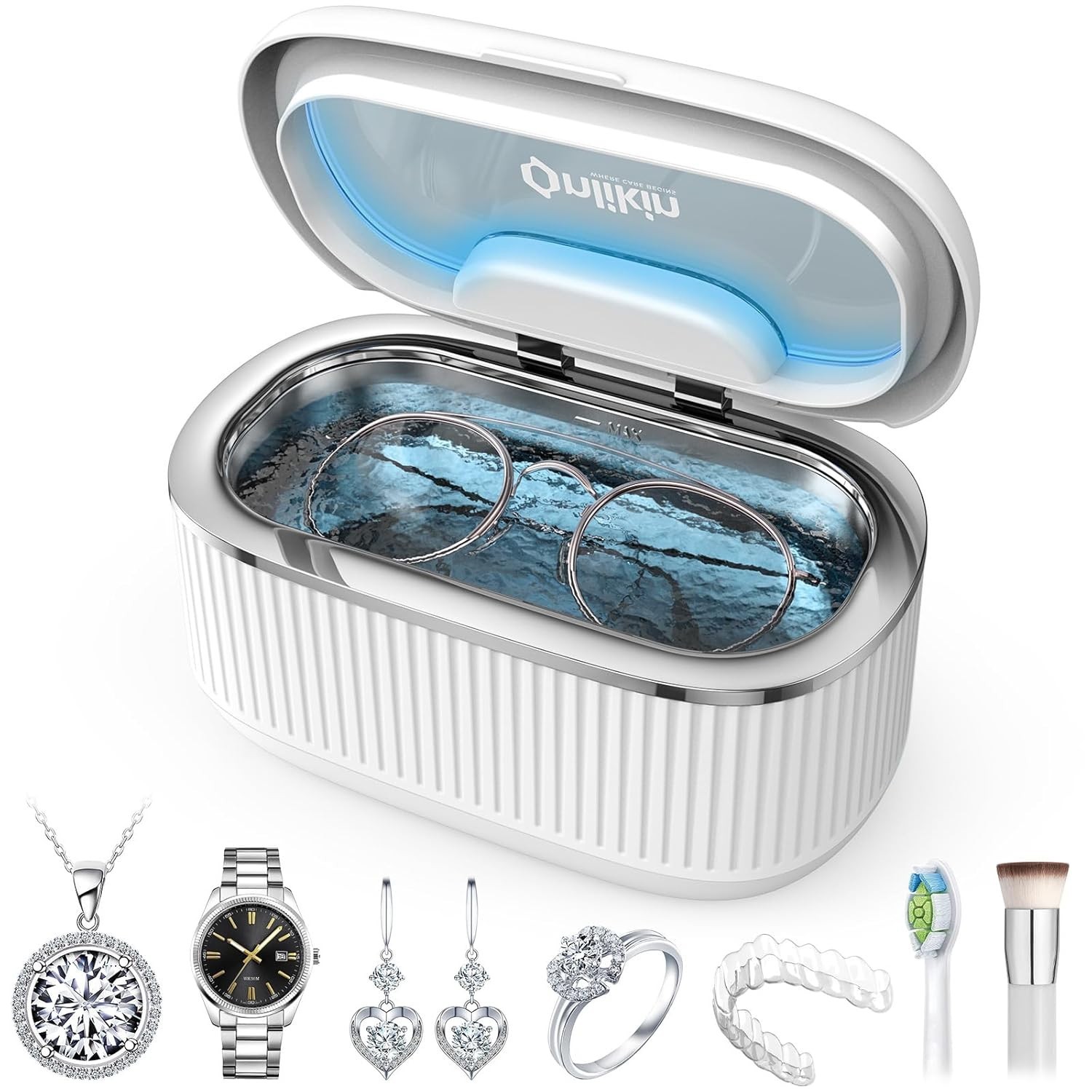 3-Level Power Ultrasonic Cleaner for Delicate Jewelry and Sturdy Watch Straps