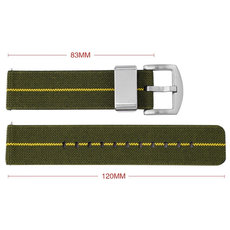Super Quality Nylon Canvas Watch Band 18 20 22 24mm Quick Release Sports Strap