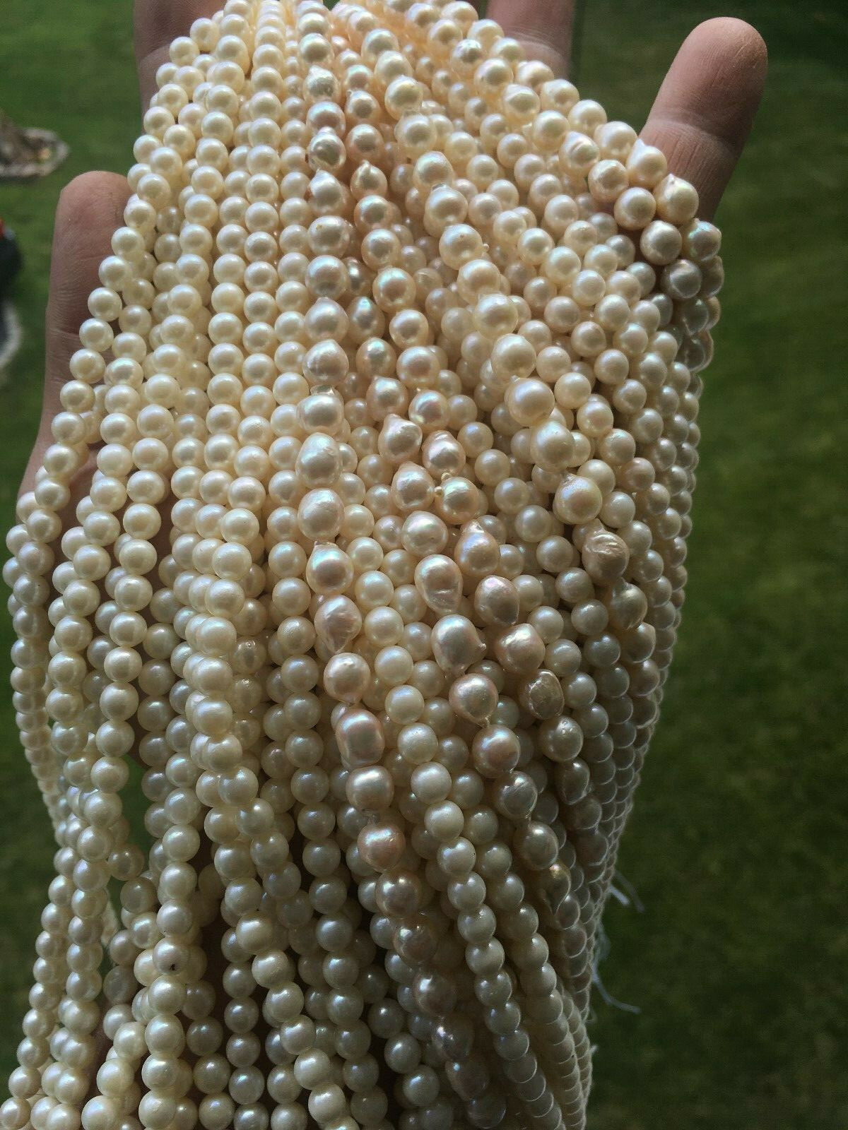 PEARLS SOUTH SEA PEARLS 5.75MM+ STRAND, 7.0MM TO 7.5MM STRAND