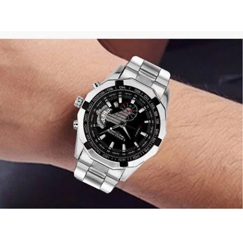 Men’s Large Dial Luminous Waterproof Calendar Watch Outdoor Sport