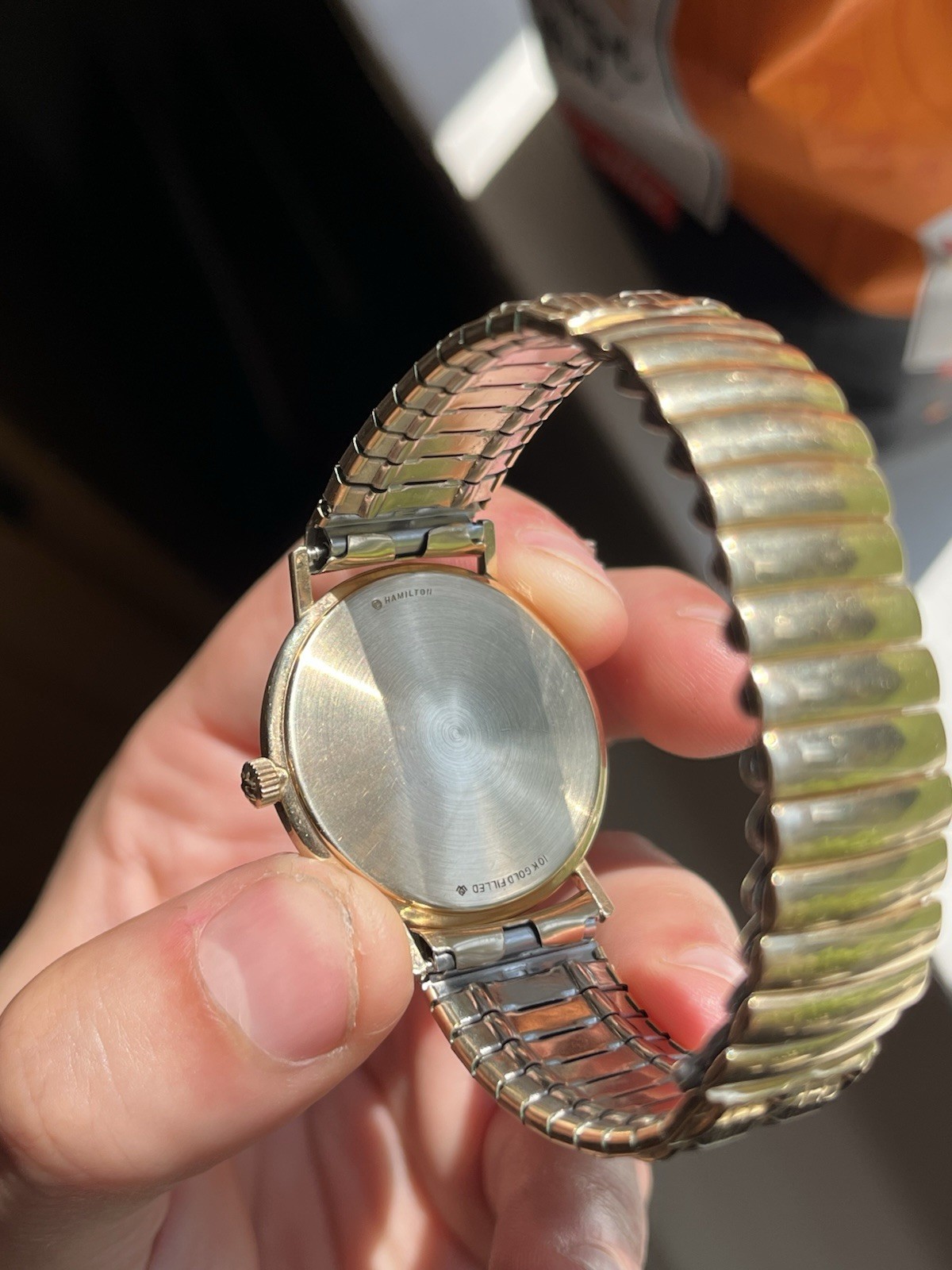 Hamilton Thinline, sunburst dial, manual wind cal 639, with spare movement 10KGF