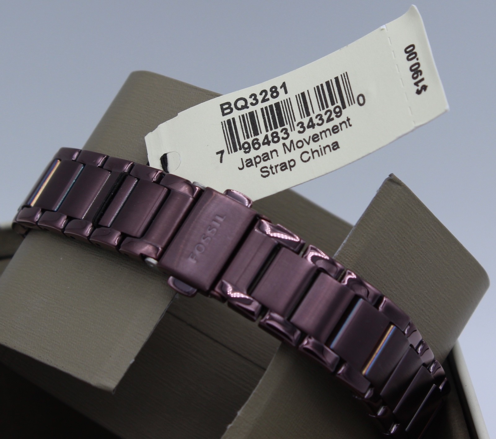 Fossil Modern Courier Midsize Chrono Purple Women’s BQ3281 Watch