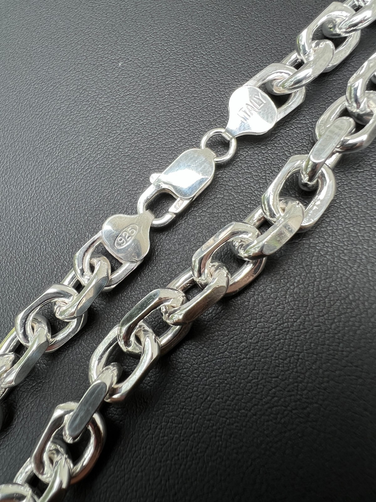 Real 925 Sterling Silver Anchor Cable Chain / Bracelet Rolo Necklace 4-8mm Italy